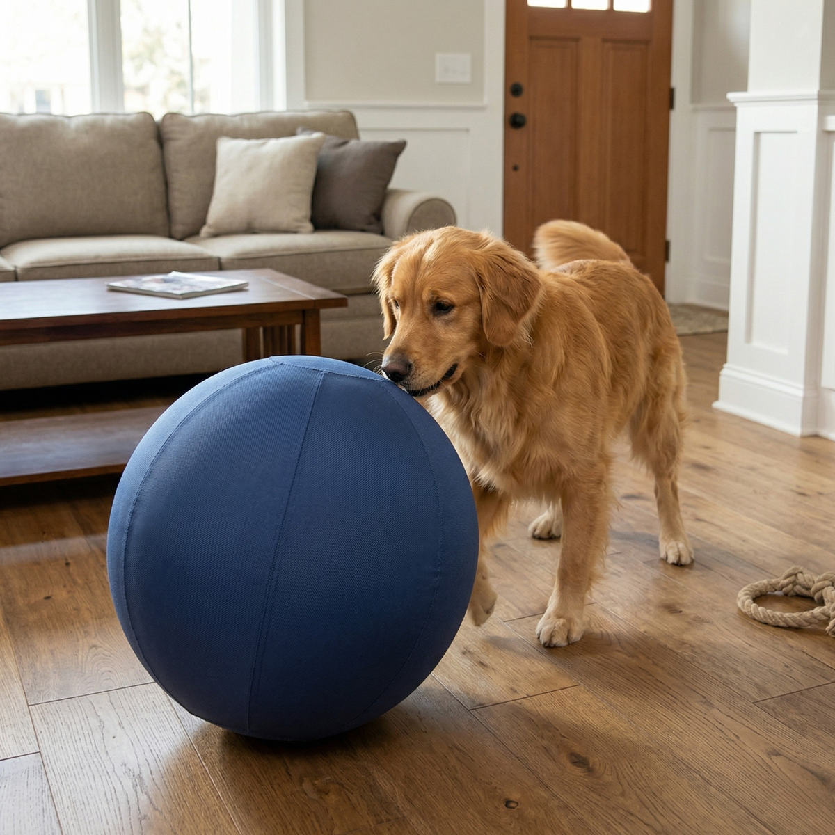 22 inch blue herding ball for dogs, photo 5