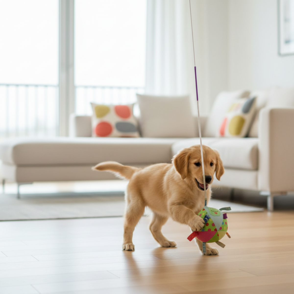 Hanging bungee ball dog toy, photo 5