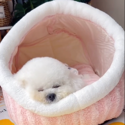 Tunnel dog bed with plush cushion, photo 10