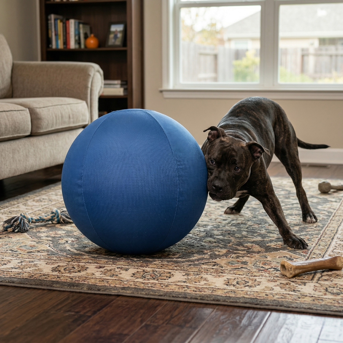 22 inch blue herding ball for dogs, photo 3