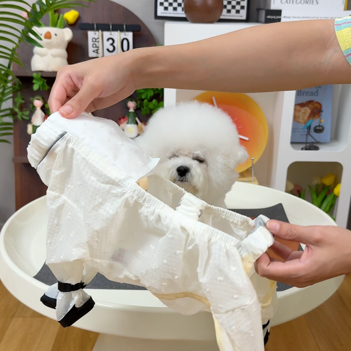 Waterproof dog jumpsuit with booties, photo 2
