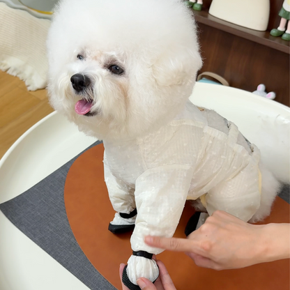 Waterproof dog jumpsuit with booties, photo 3