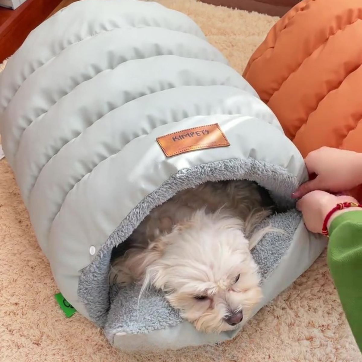 Puffer sleeping bag dog bed, photo 7