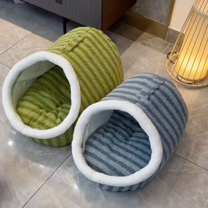 Tunnel dog bed with plush cushion, photo 12