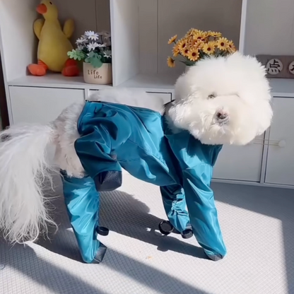 Full-body dog mud suit with attached boots, photo 6