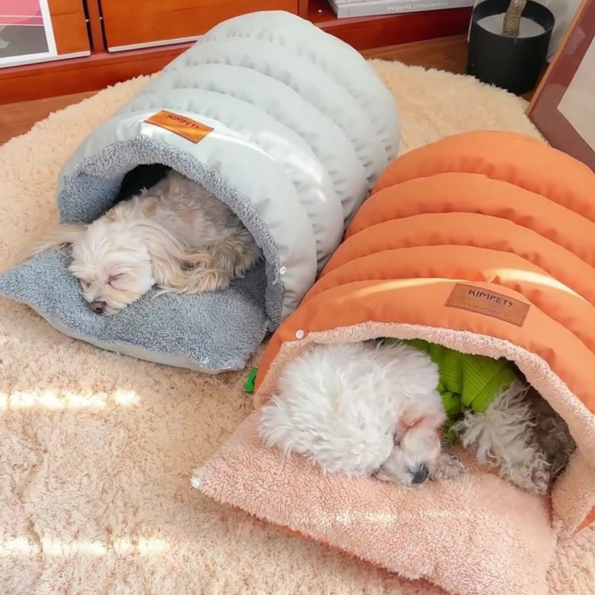 Puffer sleeping bag dog bed, photo 4