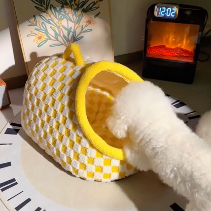 Tunnel dog bed with plush cushion, photo 7
