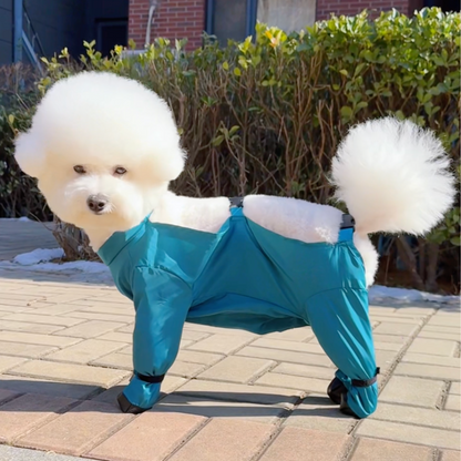 Full-body dog mud suit with attached boots, photo 7