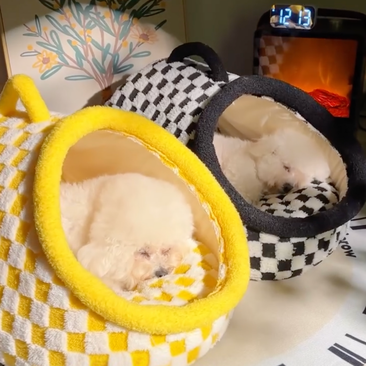 Tunnel dog bed with plush cushion, photo 9