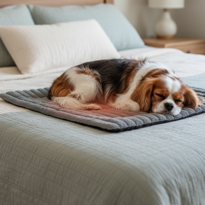 Self-warming thermal dog mat