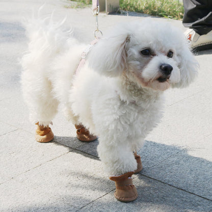Warm lined winter dog boots, photo 9