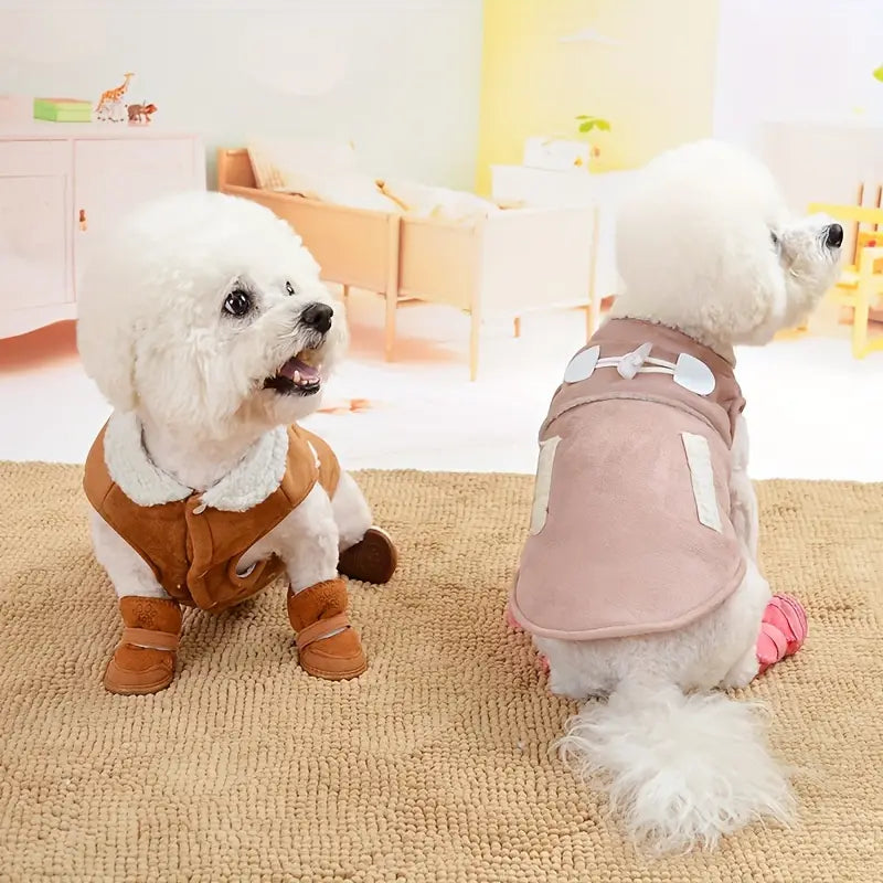 Warm lined winter dog boots, photo 8