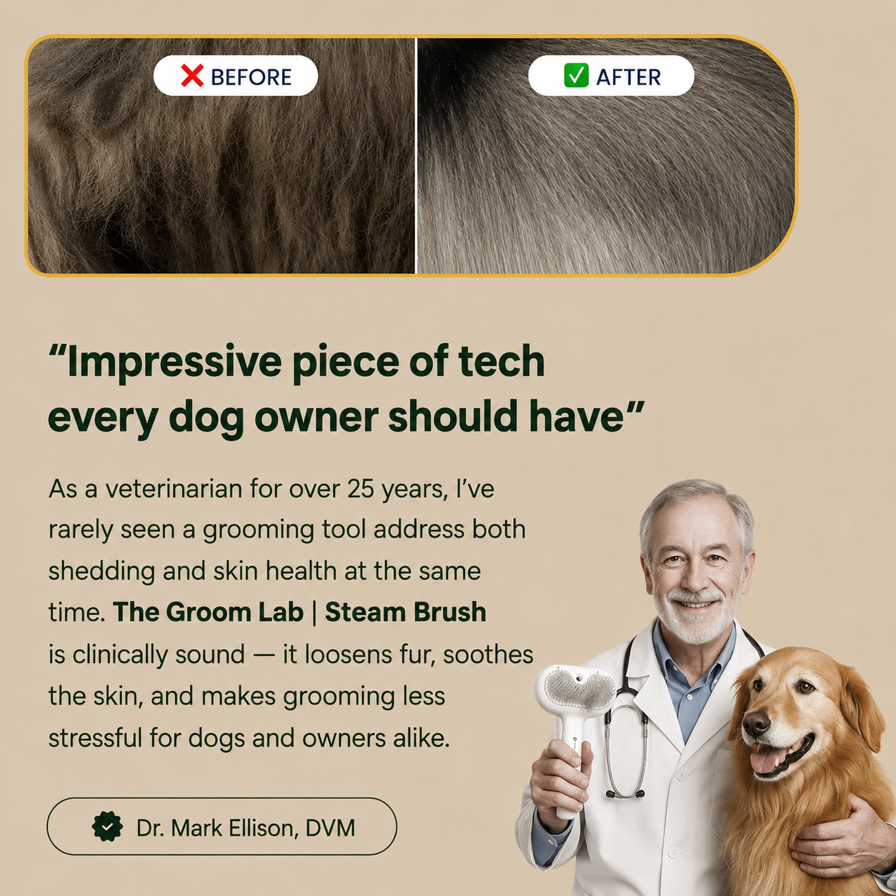 The Groom Lab | Steam Brush™
