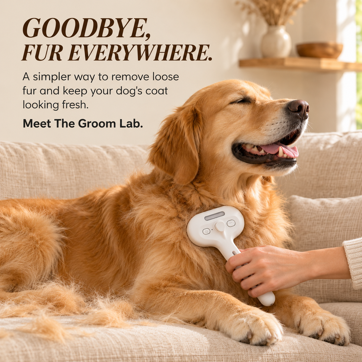 The Groom Lab Steam Brush™ and Cleansing Mist set
