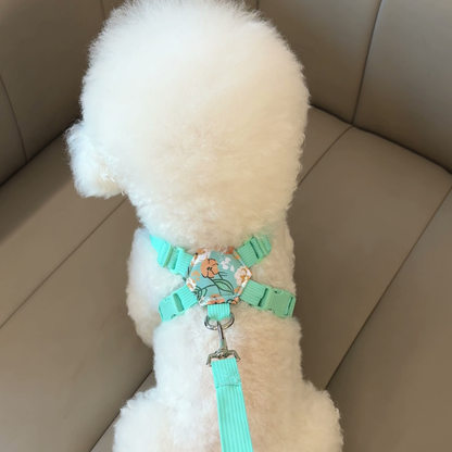 Printed X-style dog harness for small dogs, photo 4