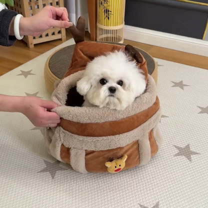 Reindeer plush dog carrier bag, photo 7