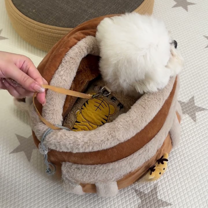 Reindeer plush dog carrier bag, photo 8