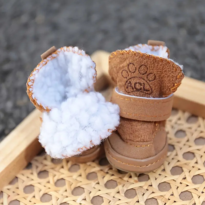 Warm lined winter dog boots, photo 6