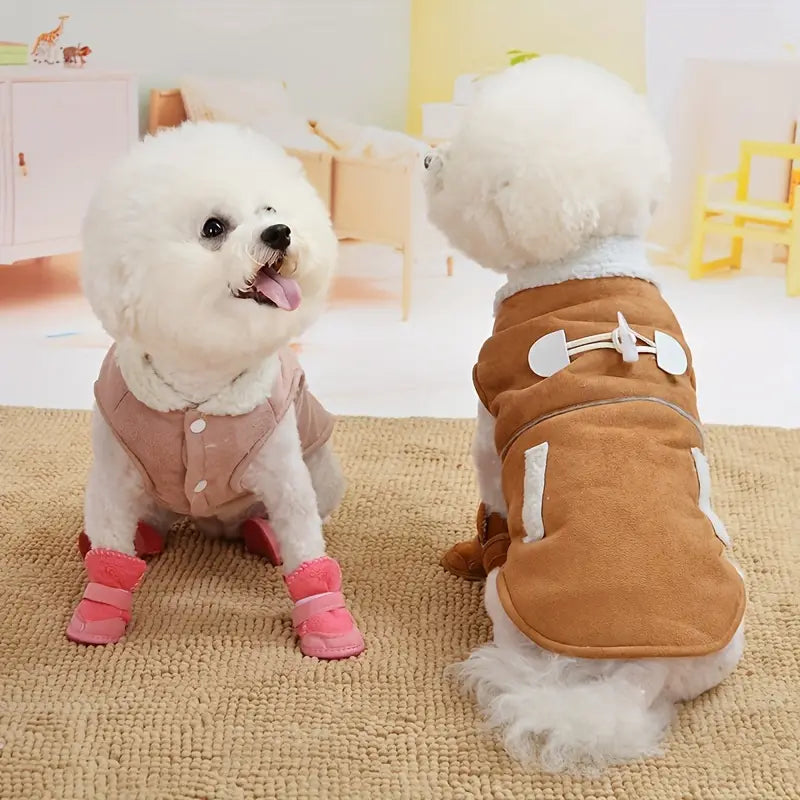 Warm lined winter dog boots, photo 7